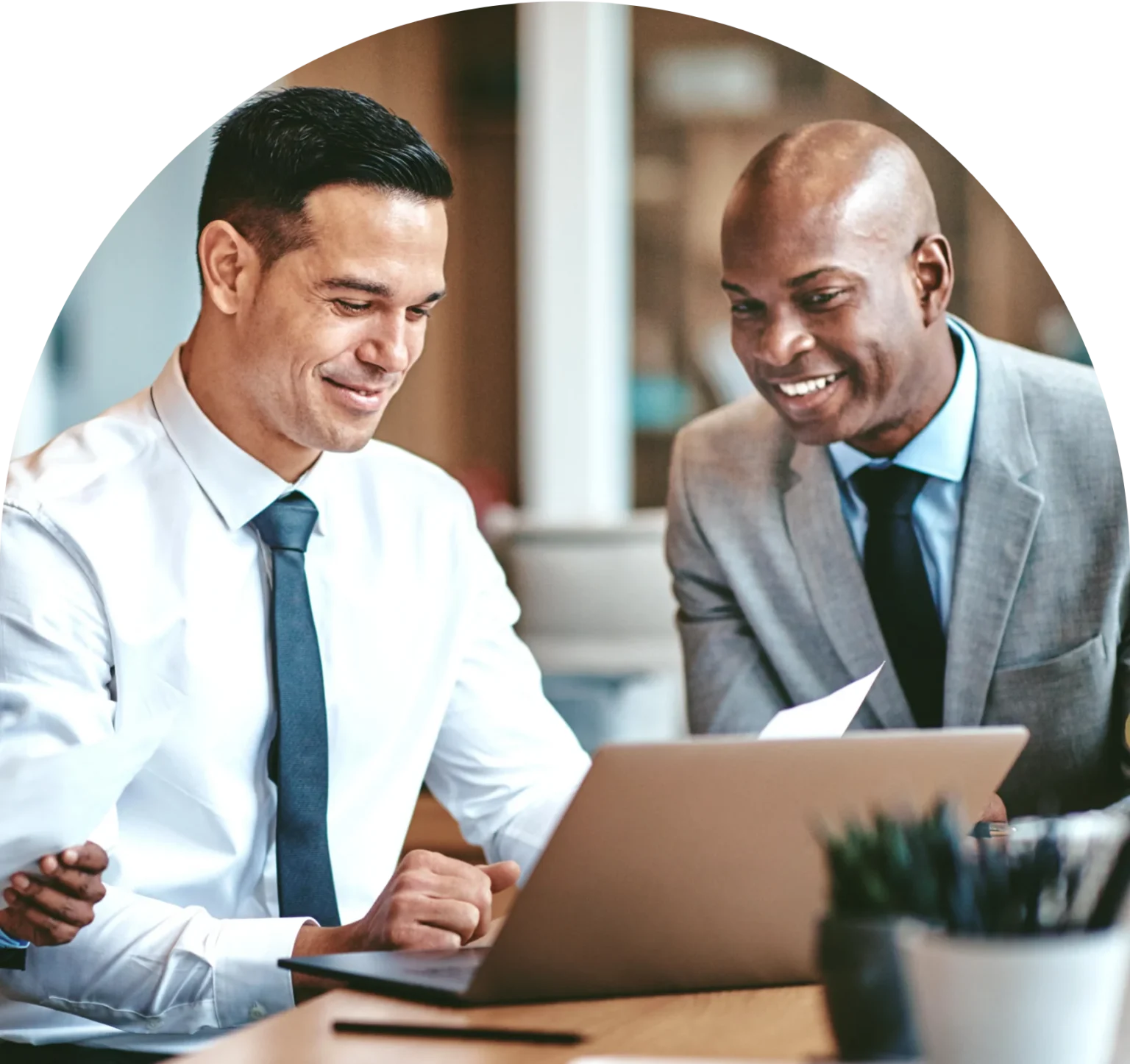 Lawyers Reading Document